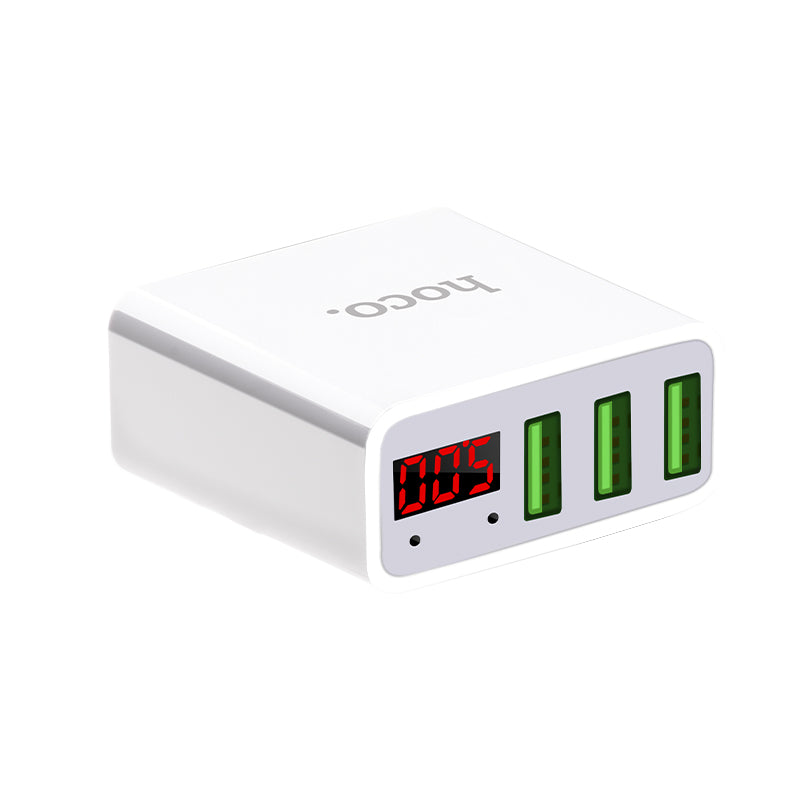 Adaptateur de voyage pour chargeur de prise murale d'alimentation à trois ports USB-A Adaptateur de voyage pour chargeur de prise murale d'alimentation à trois ports USB-A